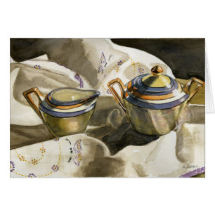 Cartão Creme e açúcar