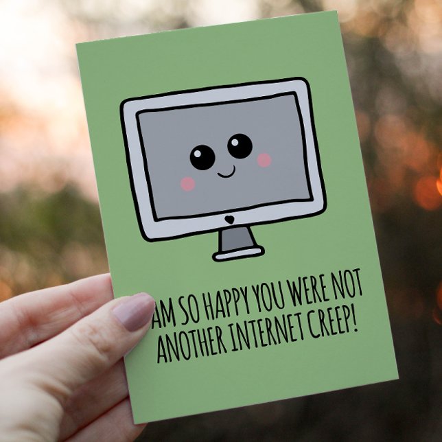 Cartão Crendice da Internet Piadas do Dia dos Namorados ( This card will fry the motherboard of anyone's heart and give your love life a software update.)