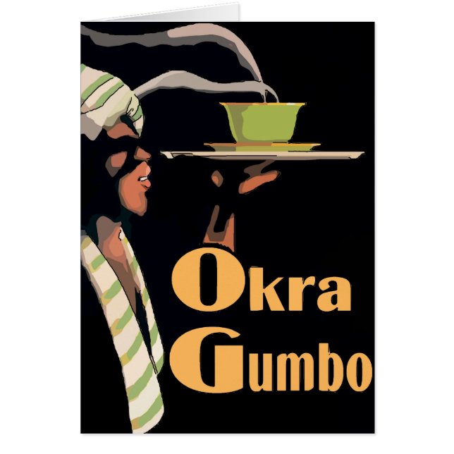 Cartão Creole Okra Gumbo (Frente)