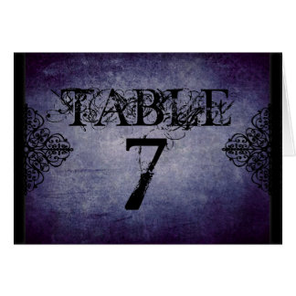 Cartão crepuscular da mesa