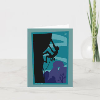 Cartão crepuscular do montanhista