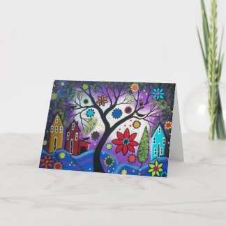 Cartão Crepúsculo do arco-íris da ARTE POPULAR pelo