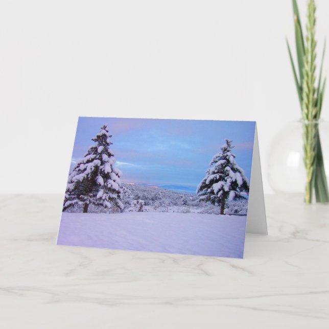 Cartão Crepúsculo do solstício por Cynthia Wenslow (Frente)