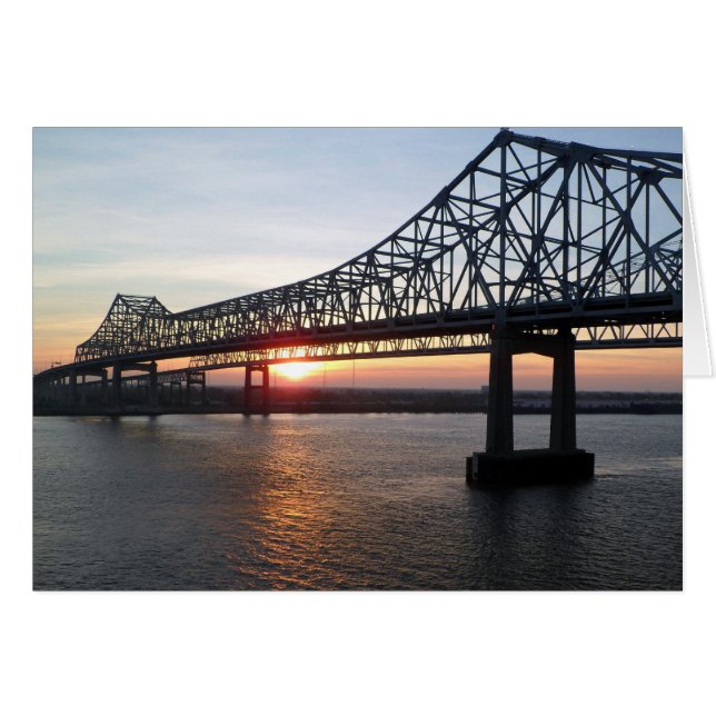 Cartão Crescent City Connection New Orleans (Frente Horizontal)