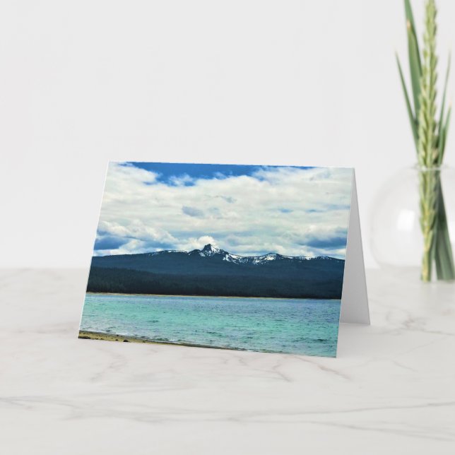 Cartão Crescent Lake, Oregon (Frente)