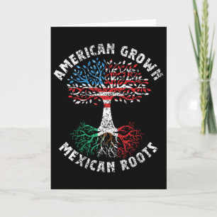 Cartão Crescido Americano Raízes Mexicanas México Apaixon