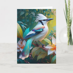 Cartão Crested Teal Winged Jay