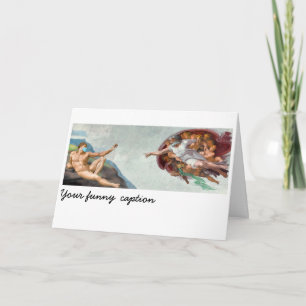 Cartão Criação de Adão a 6 Pés de Distância