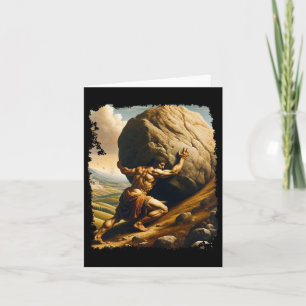 Cartão Criador de negros Sisyphus Endurance Clique Art Gr