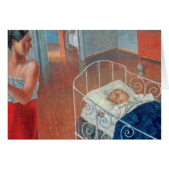 Cartão Criança de sono, 1924 (Frente Horizontal)