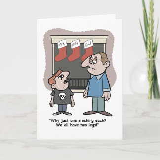 Cartão Criança Gananciosa