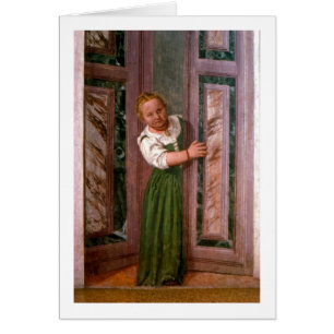 Cartão Criança na porta, do Sala um Crociera, em c.156