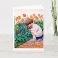 Criança no Jardim Flor de Tulip, Jessie Willcox Sm