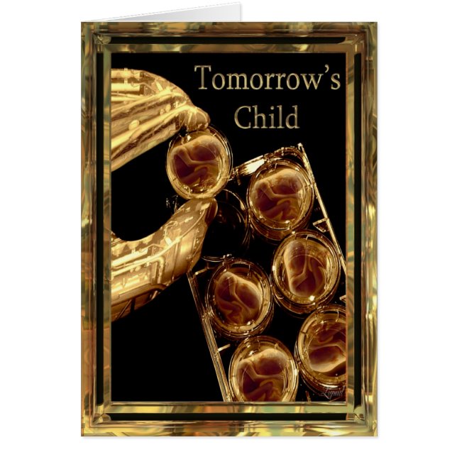 Cartão Criança personalizável de amanhã (Frente)