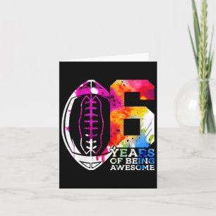 Cartão Crianças 6 Anos Sendo Incríveis Futebol 6º Anivers