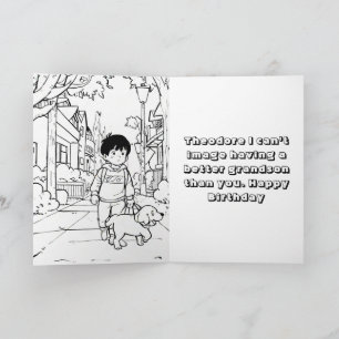 Cartão Crianças de animação fotográfica instantânea color