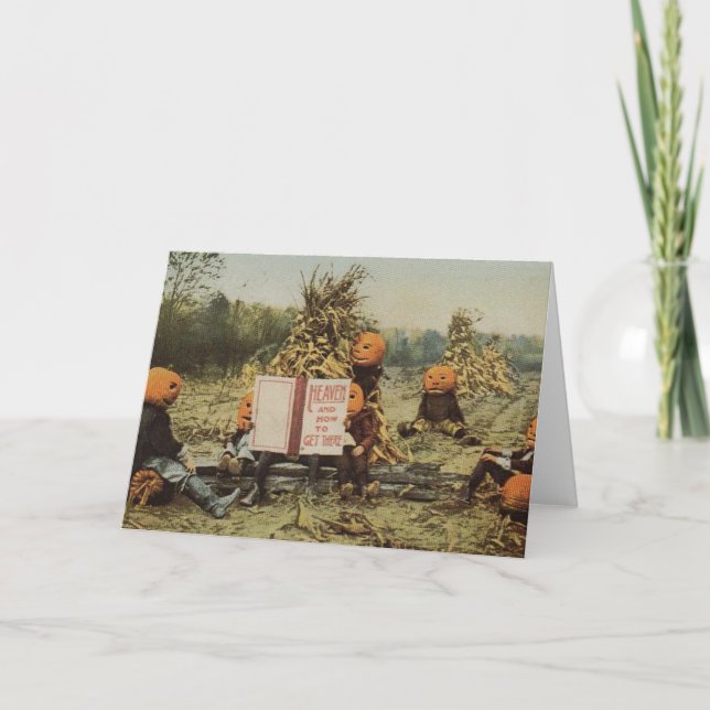 Cartão Crianças de Cabeça-de-Obra (Frente)