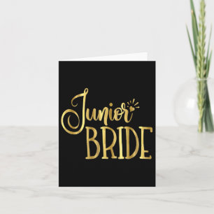 Cartão Crianças de Festa de casamento de Noiva Júnior
