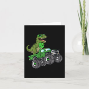 Cartão Crianças Dia de São Patrício Rex Monster Truck Par