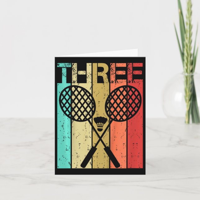 Cartão Crianças Dminton 3 Garota De Aniversário Dminton 3 (Frente)