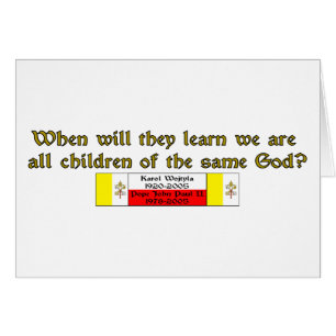 Cartão Crianças do mesmo Deus 1