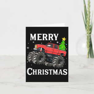 Cartão Crianças Feliz de crianças do Monstro de Natal Chr