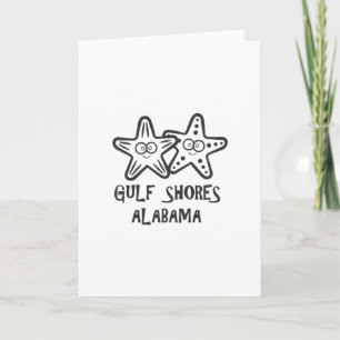 Cartão Crianças Lindas Gulf Shores Alama Férias Garotas G