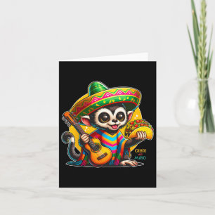 Cartão Crianças Macacos Mexicanos Com Sombrero E Poncho C