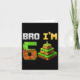 Cartão Crianças Menino É Meu Jogo De Aniversário De 6, Pi