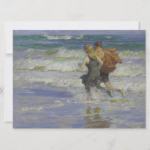Crianças na praia (por Edward Henry Potthast)
