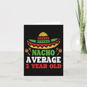 Cartão Crianças Nacho Média 3 Anos Cinco De Mães