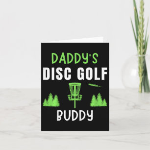 Cartão Crianças Pai Golf Boy Frisbee Golfing Di
