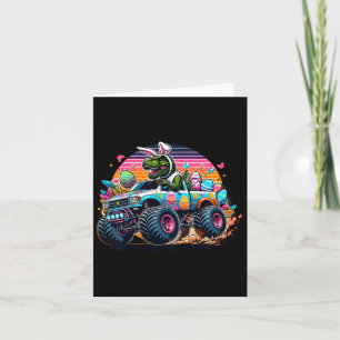 Cartão Crianças Páscoas Camisas Rapazes T Rex Dinossaur C