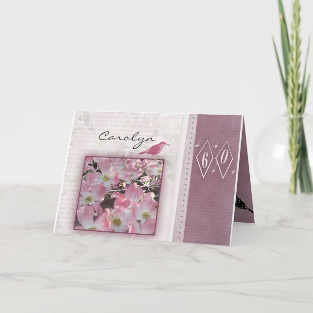 Cartão Criar seu próprio 60th aniversário (Frente)