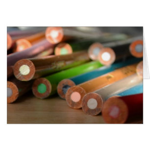 Cartão criativo das cores