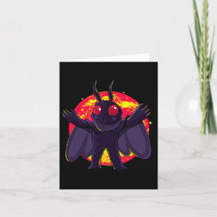 Cartão Criaturas Criptidas Cute De Mothman Ponto Pleasemá