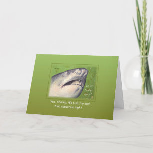 Cartão Criaturas do Mar "É sexta-feira de novo?" Quente