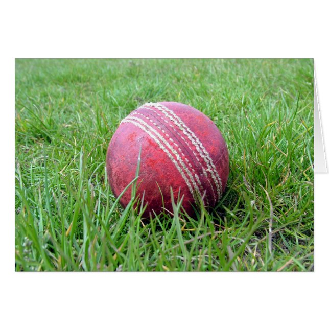 Cartão Cricket Ball (Frente Horizontal)