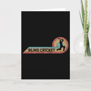 Cartão Cricket Cego Retro Vintage Faixa de Filme de Jogad