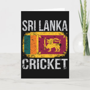 Cartão Cricket do Sri Lanka