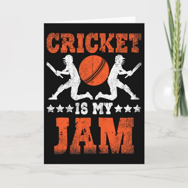 Cartão Cricket É Meu Cricket Jam  (Frente)