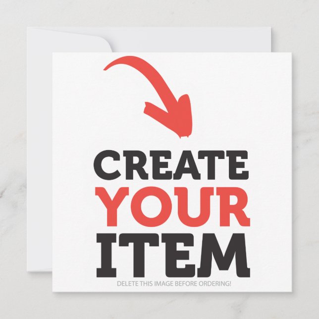 Cartão CRIE-O-SEU Custom upload design Natal (Frente)