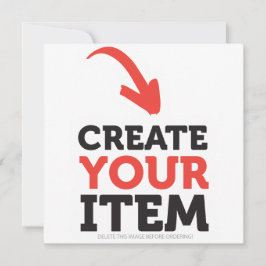 Cartão CRIE-O-SEU-PRÓPRIO design personalizado de Natal u