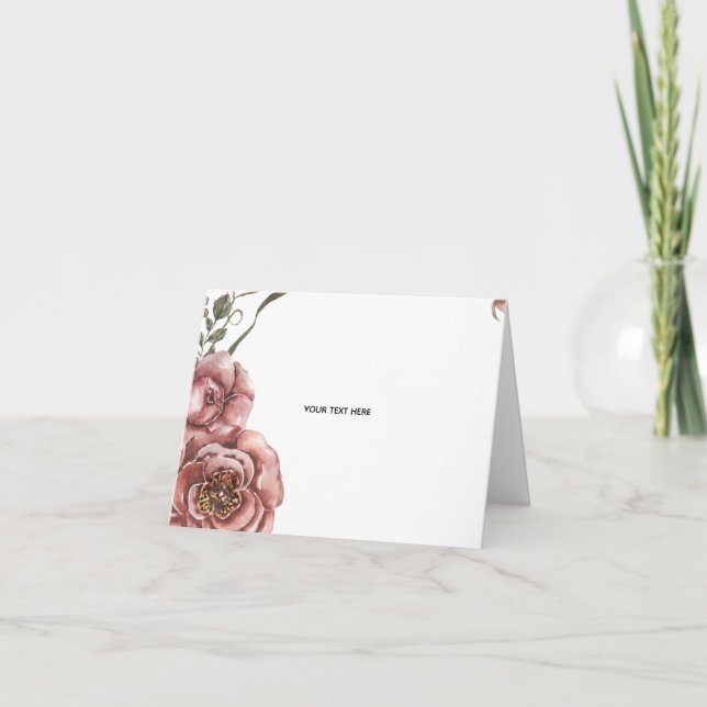 Cartão Crie o seu próprio floral  (Frente)