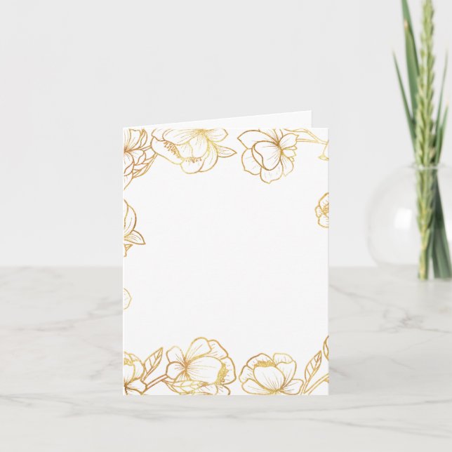 Cartão Crie seu próprio branco elegante (Frente)