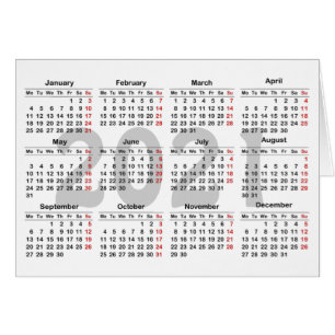 Cartão Crie seu próprio calendário 2021