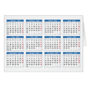 Cartão Crie seu próprio calendário para 2022