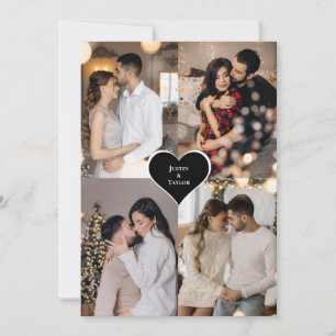 Cartão Crie seu próprio colagem de 4 fotos