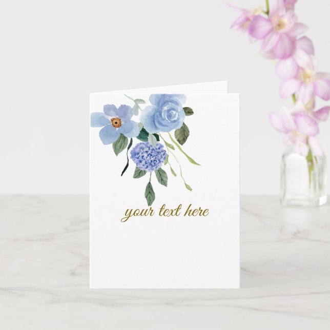 Cartão Crie seu próprio design personalizado (Orquídea)