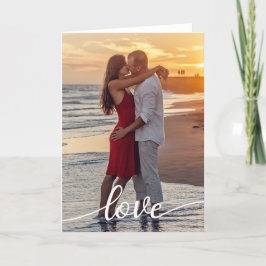 Cartão Crie seu próprio script de amor Foto romântica de
